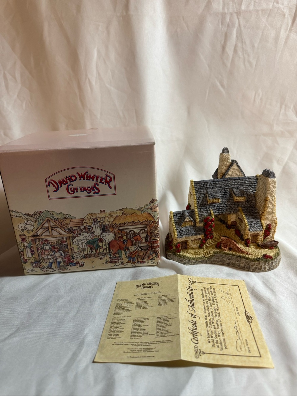 David Winter Devoncombe Cottage 1986 Box COA West Country Collection